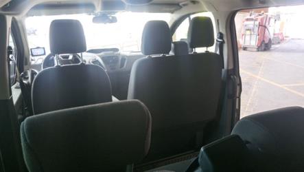 Mini-bus interior view