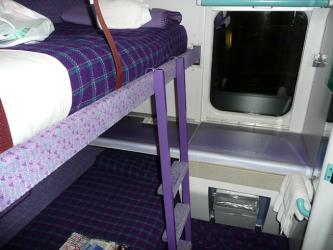Sleeping cabin in a Mark 3 sleeper